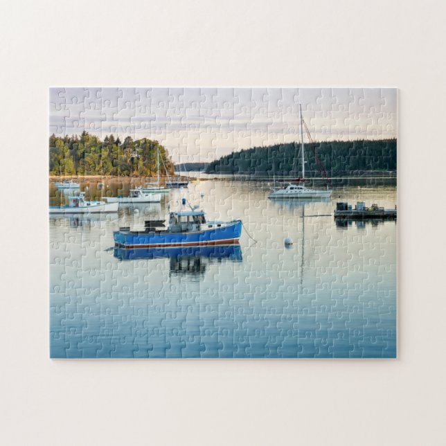 Puzzle Puerto de Maine al atardecer (Horizontal)