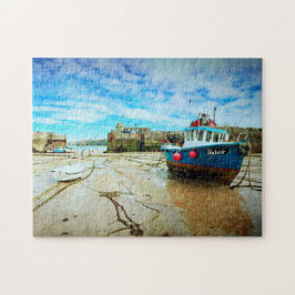 Puzzle Puerto de Newquay, Cornwall a baja marea