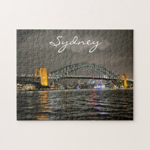Puzzle Puerto de Sydney por Night, Australia. Foto