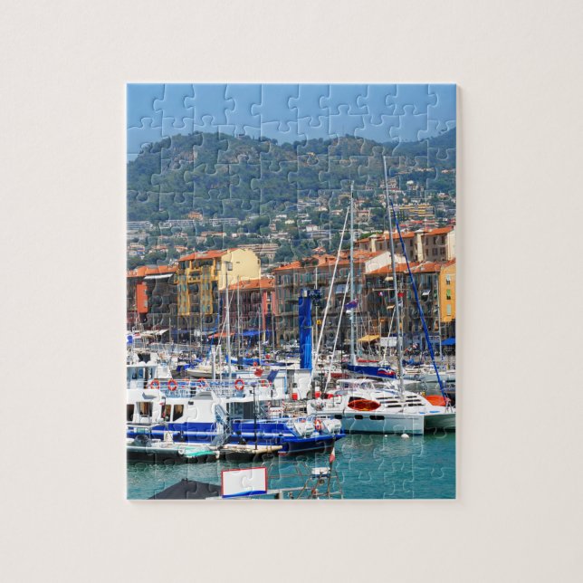 Puzzle Puerto deportivo en Niza, Francia (Vertical)