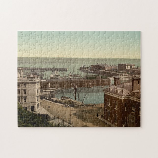 Puzzle Puerto Folkestone, Kent, Inglaterra (Horizontal)