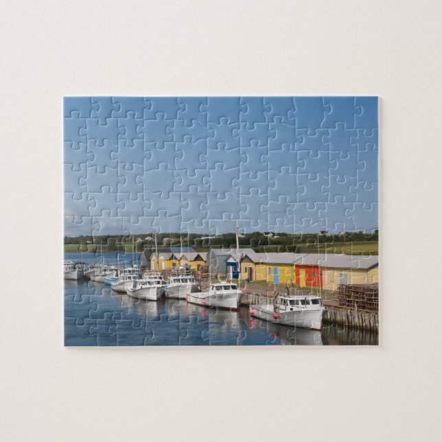 Puzzle Puerto North Lake, Isla del Príncipe Eduardo. (Horizontal)
