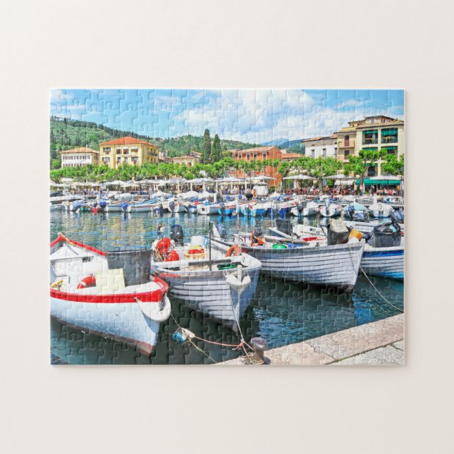Puzzle Puerto panorámico de verano de Italia (Horizontal)