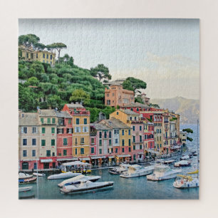 Puzzle Puerto Portofino - Verano en Italia - 20x20 pulgad
