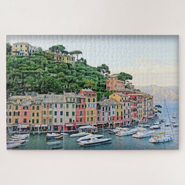 Puzzle Puerto Portofino - Verano en Italia - 20x30 pulgad (Horizontal)