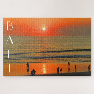 Puzzle puesta de sol de bali seminyak