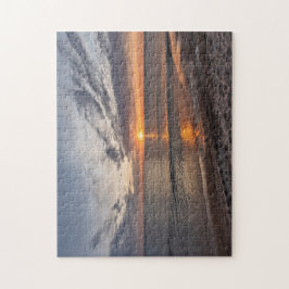 Puzzle Puesta de sol de primavera en el lago Michigan - 2