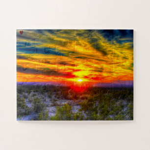 Puzzle Puesta de sol del desierto Texas