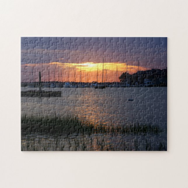 Puzzle Puesta de sol del río Folly (Horizontal)