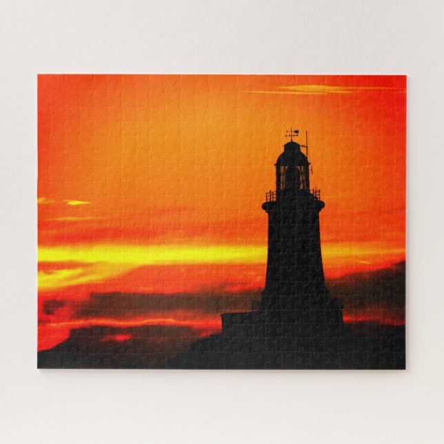 Puzzle Puesta de sol en Corbiere Jersey (Horizontal)