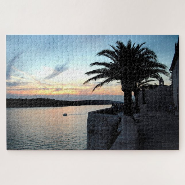 Puzzle Puesta de sol en el mar (Horizontal)