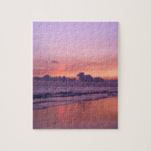 Puesta de sol en el océano