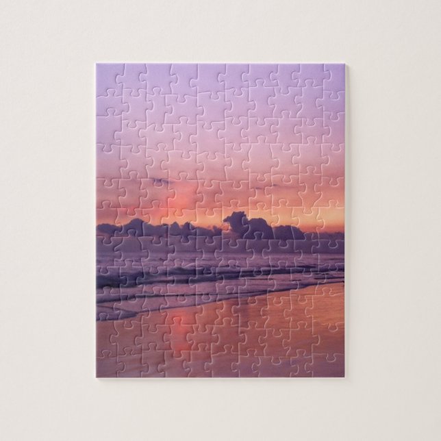 Puzzle Puesta de sol en el océano (Vertical)