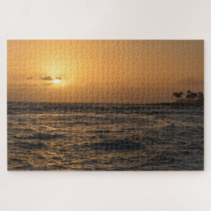 Puzzle Puesta de sol en el océano de Kauai