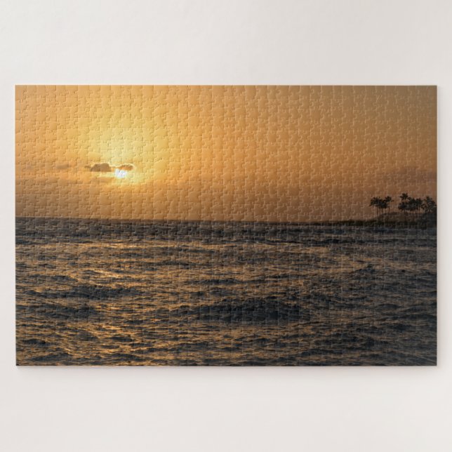 Puzzle Puesta de sol en el océano de Kauai (Horizontal)