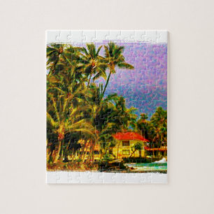 Puzzle Puesta de sol en el Palacio - Isla Grande de Hawai