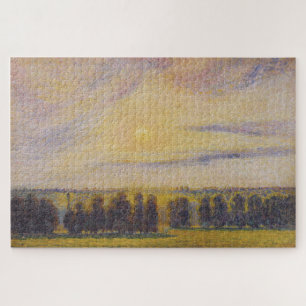 Puzzle Puesta de sol en Éragny de Camille Pissarro