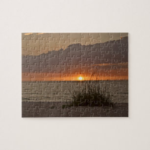 Puzzle Puesta de sol en la playa de la Costa del Golfo -