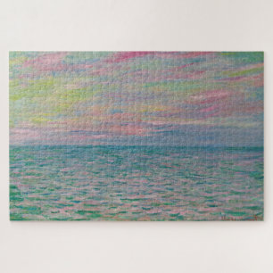 Puzzle Puesta de sol en Pourville, Mar abierto 1882 – Cla