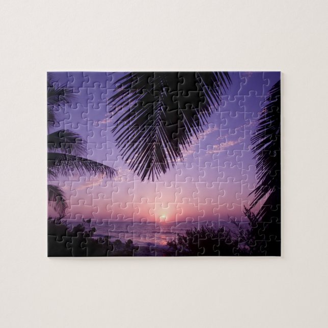 Puzzle Puesta de sol en West End, Cayman Brac, Islas Caim (Horizontal)