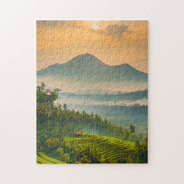 Puzzle Puesta de sol indonesia  (Vertical)