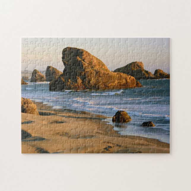 Puzzle Puesta de sol, Meyers Beach, Oregon, EE. UU. (Horizontal)
