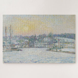 Puzzle Puesta de sol nevada en Bazincourt – Camille Pissa