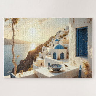 Puzzle Puesta de sol pintoresca en Italia