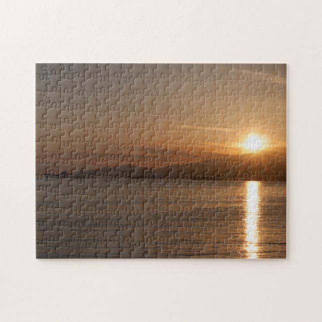 Puzzle Puesta de sol sobre la bahía de Vancouver - Canadá (Horizontal)