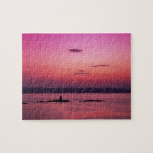 Puzzle Puesta de sol sobre la isla de Skye, desde Mallaig