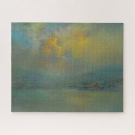Puzzle Puesta de sol sobre las colinas (por Glenn Cooper 