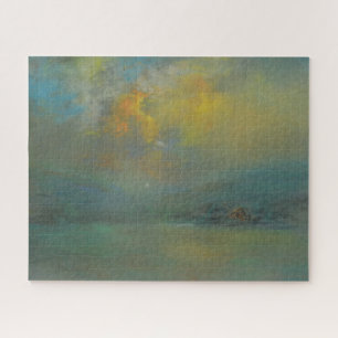 Puzzle Puesta de sol sobre las colinas (por Glenn Cooper 