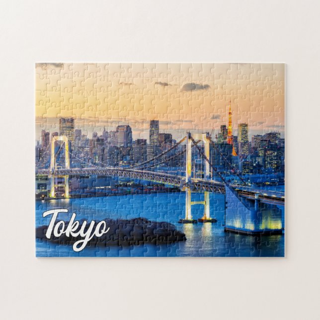 Puzzle Puesta de sol sobre Tokio, Japón (Horizontal)