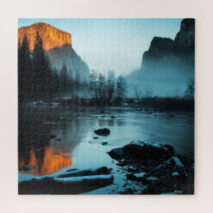 Puzzle Puesta del sol brumosa en Yosemite