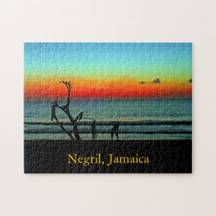 Puzzle Puesta del sol de la playa de Negril