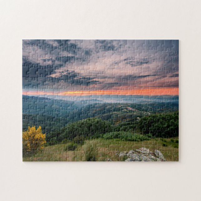 Puzzle Puesta del sol en el Bierzo (Horizontal)