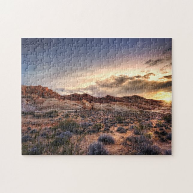 Puzzle Puesta del sol en el valle del parque de estado (Horizontal)