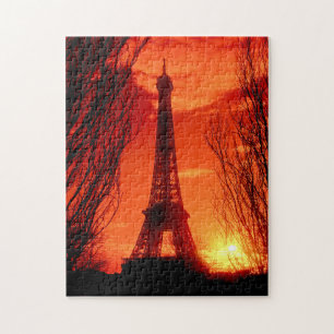 Puzzle Puesta del sol en París