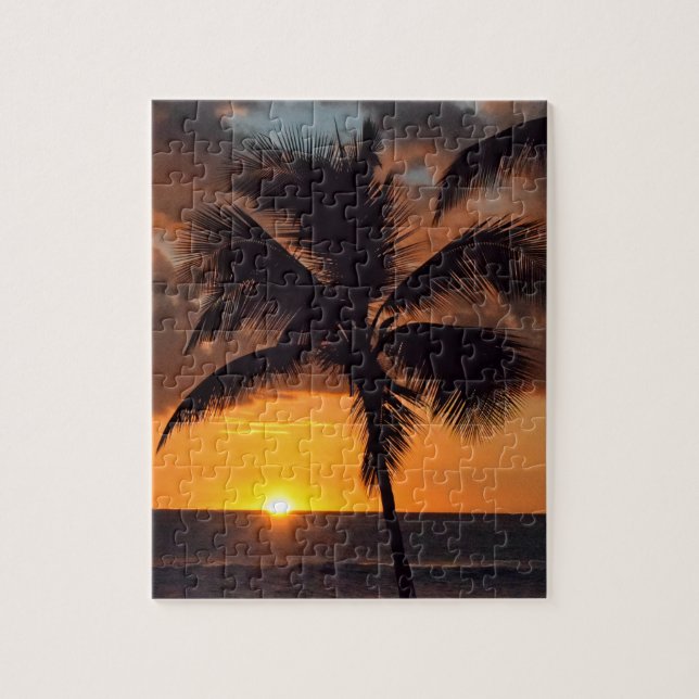 Puzzle Puesta del sol hawaiana - 8x10 - PC 110 (Vertical)