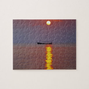 Puzzle Puesta del sol y mar 2