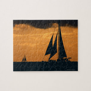 Puzzle Puesta del sol y yate 2