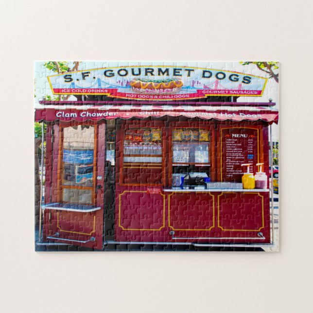 Puzzle Puesto de Hot Dog California. (Horizontal)