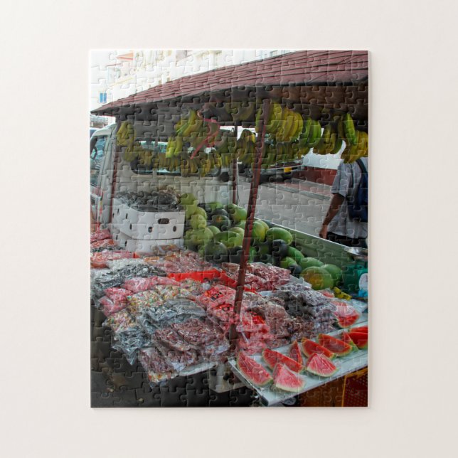 Puzzle Puesto de verduras Granada Caribe. (Vertical)