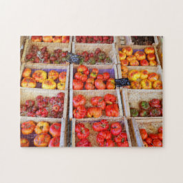 Puzzle Puesto del mercado francés de frutas y verduras
