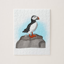 Puzzle Puffin dibujado a mano