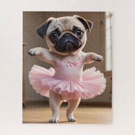 Puzzle Pug Ballerina