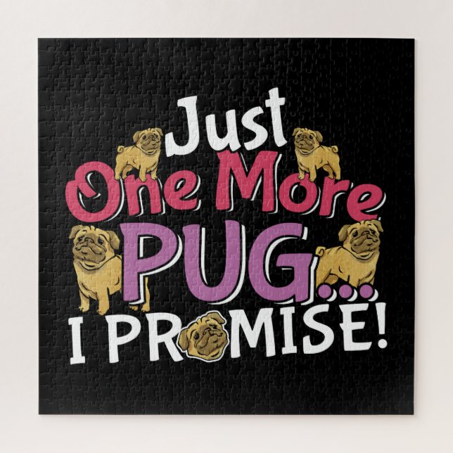 Puzzle Pug Dog Lover - Una cosa más que prometo (Vertical)