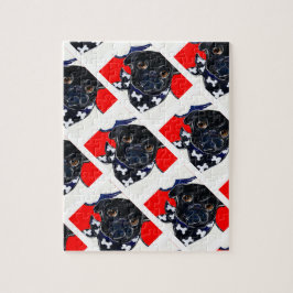 Puzzle Pug Negro
