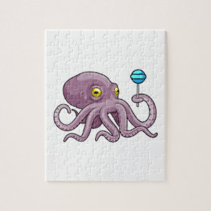 Puzzle Pulpo con Chupachups