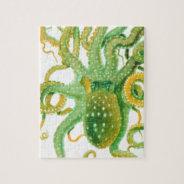 Puzzle pulpo verde (Vertical)
